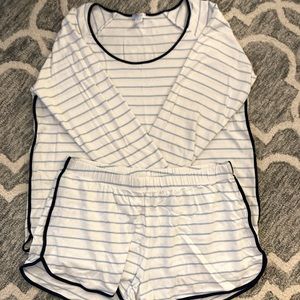 Lake Pajamas Maritime Navy Long/Short Set